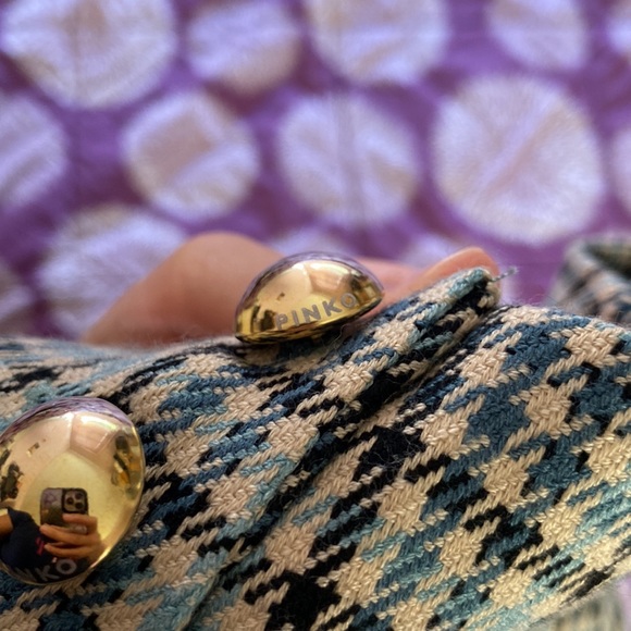 Barely worn like NEW Pinko MADE IN ITALY plaid design shorts in size 40 - Picture 2 of 9